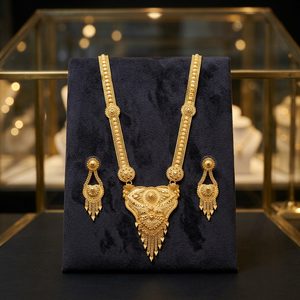 Wholesale 14K 18K 24K Gold Filled Forming Long Jewelry Set, Fashion Long Jewelry Set, Traditional Design Bridal Long Necklaces. - Product Image 6