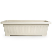 Pot de fleurs circulaire contemporain en plastique PP durable, grand format, avec trou de drainage et système d'auto-arrosage, pour usage domestique et jardinage (légumes et herbes)