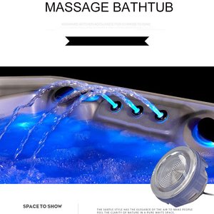 LED Wasserstrahl Licht für Whirlpool <span class=keywords><strong>Massage</strong></span> wanne wasserdicht DC 12V 3W Tauch RGB Spa Licht Unterwasser lampe für Whirlpool - Product Image 2