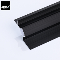 Profilé de plafond en aluminium LED de haute qualité, canal lumineux linéaire décoratif personnalisé, garniture de bordure murale et de plafond
