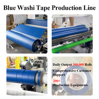 Ruban adhésif washi bleu résistant à la chaleur et aux UV pour masquage de peinture automobile, bricolage, usage domestique et automobile