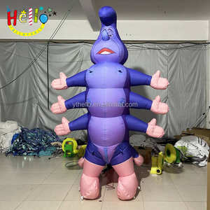 Divertido desfile <span class=keywords><strong>de</strong></span> Carnaval Alicia Wonderland decoración inflable <span class=keywords><strong>oruga</strong></span> disfraz - Product Image 2