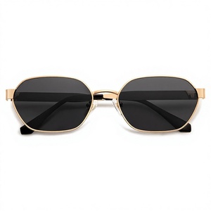Elegant Oval Metal Frame <b>Sunglasses</b> Full Rim UV400 Protection Unisex Adult Sun Protection - Product Image 6