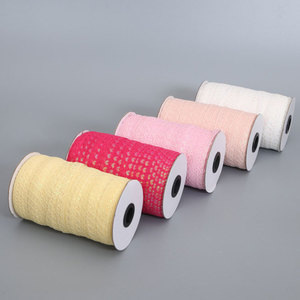 Commercio all'ingrosso 100% cotone 100% poliestere Trim in pizzo alla moda con motivo Jacquard ricamato prodotto di <span class=keywords><strong>abbigliamento</strong></span> sostenibile - Product Image 6