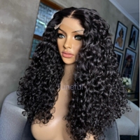 Perruques Courtes Bob Cheveux Humains Bouclés Crépus Birmans Naturels Pixie Bouncy Lace Front HD Vague Profonde Jerry Curly Frontal pour Femmes