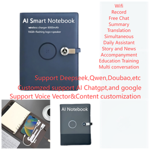 Juegos de cuaderno de chat inteligente AI <span class=keywords><strong>Agenda</strong></span> con logotipo personalizado con Banco de energía y estación de carga inalámbrica regalos de negocios juegos promocionales - Product Image 3