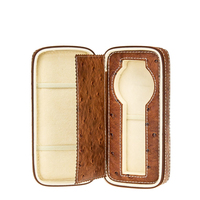 Étui de montre personnalisé, étui de voyage protecteur pour montre, fait main, en cuir véritable, étui de montre en velours pour Rolex