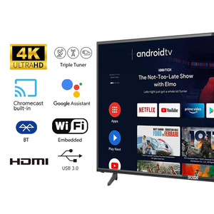 Téléviseur intelligent Android 55 pouces à rétroéclairage LED, écran plat, fixation murale, options multi-tailles, du fabricant d'origine - Product Image 2