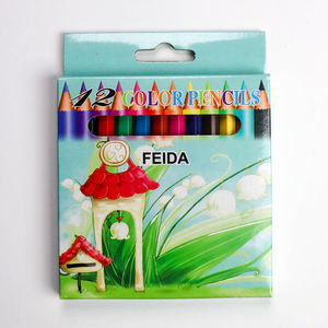 بيع بالجملة من المصنع 12 نوع من الأقلام الملونة ألوان أقلام الرصاص الملونة للرسم ، آمنة للأطفال ، مستلزمات ملونة - Product Image 6