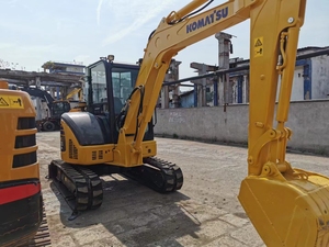 Mini Excavadora Usada de 5 Toneladas Komatsu con Pocas Horas de Trabajo, PC55MR, Mini Excavadora de Cadenas Usada para Construcción e Ingeniería en Venta - Product Image 4