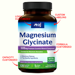 כמוסות קומפלקס מגנזיום ציטרט 500 מ\\\"ג ספיגה מקסימלית מגנזיום גליצינאט תוסף ויטמין בכמוסות להרגעת העצבים - Product Image 2