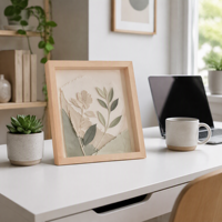 Bingkai Foto Kanvas 3D Custom dari Kayu Alami, Kotak Bayangan Dalam, untuk Dekorasi Dinding Rumah, Galeri, Grosir