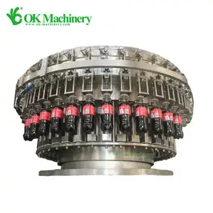 BKK07 3-in-1-Abfüllmaschine für kohlensäure haltige Getränke Getränke produktions maschinen Kohlensäure haltige Abfüll maschine für die Csd-Produktions linie