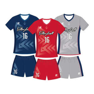 Custom Logo Design Sportkleding Kleur Unisex Shorts Mouw Kits Sublimatie Geprinte Volleybal Shirts Man Uniformen Set Jersey - Product Image 1