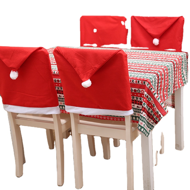 2021 популярные рождественские чехлы на стулья, чехлы для обеденных стульев, рождественские украшения