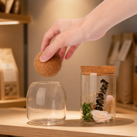 Bouchon en liège composite multi-tailles pour bocaux, bouteilles, dômes en verre – Écologique, avec logo personnalisé, vente en gros