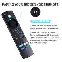 L5b83G télécommande vocale de remplacement pour Fire TV Stick(Lite/4K/2e Gen/3e Gen),Fire TV Cube,Fire TV