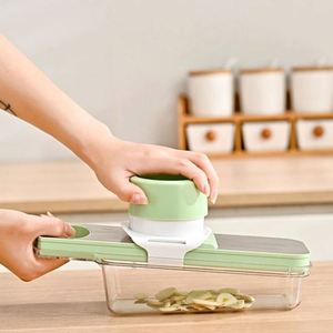Multifunctional Stainless Steel Vegetable Cutter Cucumber <b>Potato</b> Manual Metal Shredder Veggie Chopper Grater for Home Use - Product Image 3