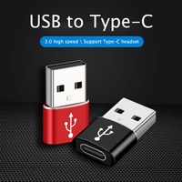 Adaptateur de connecteur USB 3.0 Type A mâle vers USB 3.1 Type C femelle - Hub de charge et de transfert de données pour ordinateur portable avec sortie AC en alliage d'aluminium