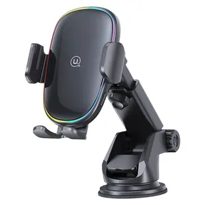 USANS CD187 Smart Sensor 15w Wireless Charger Car Mount Qi Fast Wireless Car Charger Holder For Mobile Phone