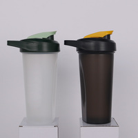 Bouteille de sport portable pour shaker de protéines, avec flux d'eau direct, compatible lave-vaisselle, en PP sans BPA, anti-fuite, pour adultes
