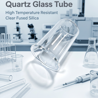 Placa de Cuarzo Transparente de Alta Temperatura, Accesorios de Vidrio para Laboratorio, Espesor de 0.1-800 mm, para Ingeniería Química