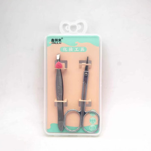 Nalamei Eyebrow Trimmer And Tweezers Set 1021 Alloy Durable <b>Makeup</b> <b>Tool</b> For Eyebrow Shaping - Product Image 3