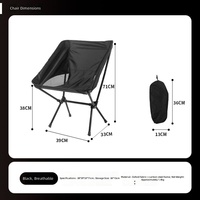 Chaise pliante de camping pour l'extérieur, la pêche et les voyages - Mobilier d'extérieur portable en tissu Oxford et acier haute teneur en carbone