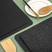 Tapis en feutre résistant à la chaleur personnalisables de la marque Walutz pour friteuse à air, machine à café, four de table, motif uni, style moderne, sets de table