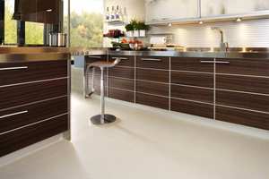 Contemporary European Modern <b>Kitchen</b> <b>Island</b> Table Sink Prefab Veneer Base Electric Cabinet Glass <b>Storage</b> Door MDF Modern - Product Image 6