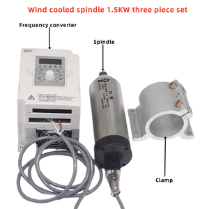 גילוף מנוע ציר אלקטרומכני 800w1.5/2.2/5.5kw ברושלless מנוע במהירות גבוהה ערכת מנוע cnc ציר - Product Image 2