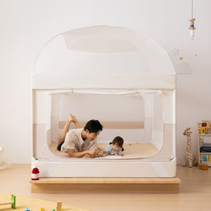 Tente anti-moustiques pour bébé en maille respirante transparente pliable directe d'usine pour lits de berceaux avec filet anti-moustiques - Product Image 1