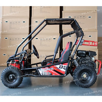 Kart à pédales tout-terrain à suspension intégrale, prix abordable, qualité ISO9001, moteur essence 4 temps, deux places, avec marche arrière