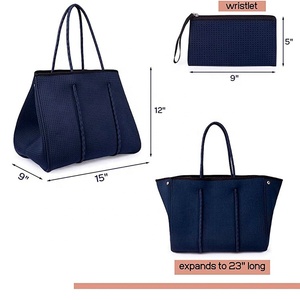 <span class=keywords><strong>กระเป๋า</strong></span>โท้ทผ้านีโอพรีนหุ้มฉนวนขนาดใหญ่สำหรับผู้หญิง<span class=keywords><strong>กระเป๋า</strong></span>สตางค์ขนาดเล็กออกแบบตามสั่งสำหรับฤดูร้อนฤดูหนาวชายหาดฤดูร้อนฤดูหนาว - Product Image 2