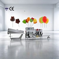 Ligne de production de sucettes plates en acier inoxydable CE avec formage et emballage 2-en-1 et moules personnalisés