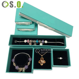 Boîte à bijoux personnalisée de grande taille, boîte à anneaux personnalisée, emballage cadeau, tiroir, boîtes de luxe pour femmes - Product Image 5