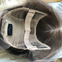 Peluca de Cabello Humano Virgen Europeo con Frente de Encaje, Línea de Cabello Natural, Color Rubio Platino Ombre, Encaje Suizo HD, para Mujeres Blancas