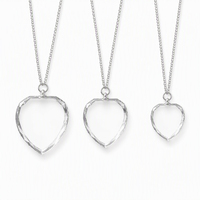 Vente flash - Pendentif de collier en forme de cœur en cristal transparent pour photo gravée au laser avec boîte cadeau noire - Souvenir - Cadeau