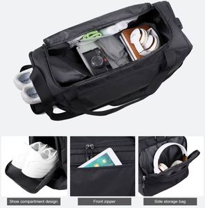10pcs Custom Logo Oxford Gym <b>Bags</b> Large Capacity Sport Yoga <b>Bag</b> <b>With</b> <b>Shoes</b> <b>Compartment</b> Multi-function Travel Duffel <b>Bag</b> - Product Image 4