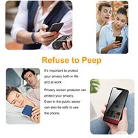 Protecteur d'écran de confidentialité pour iPhone 15 14 ultra Pro Anti Peeping 9H 2.5D Spy Privacy Protecteur d'écran en verre trempé à colle complète