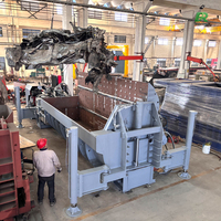 Presse à balles mobile hydraulique de grande capacité pour le recyclage des déchets métalliques, avec chariot