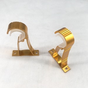 Support de <span class=keywords><strong>tringle</strong></span> à <span class=keywords><strong>rideau</strong></span> en alliage d'aluminium, crochet de <span class=keywords><strong>fixation</strong></span> épaissi à sept fils, <span class=keywords><strong>double</strong></span> support latéral, nouveaux accessoires de rideaux chinois - Product Image 5
