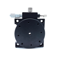 Plateau de déplacement rotatif manuel LSSH-60TV-A, diamètre 60 mm, capacité de charge 3 kg, vis à micromètre, réglage grossier 360°, 5 réglages fins, en métal