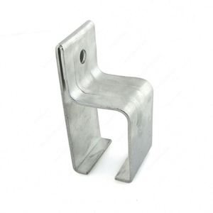 WEKIS Industrial Zinc Plated Steel Brass Barn Door Track Trolley Overhead Mount Sliding <b>Brackets</b> with <b>Black</b> Powder Coating - Product Image 6