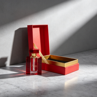 Boîte de luxe imprimée pour flacon d'huile de cristal, vente directe usine, emballage personnalisé en gros pour flacons d'Attar Oud