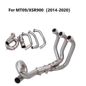 MT09 para Yamaha MT-<span class=keywords><strong>09</strong></span> <span class=keywords><strong>FZ</strong></span>-<span class=keywords><strong>09</strong></span> FJ09 TRACER 900 51mm 2015-2020, Sistema de Escape para Motocicleta, Tubo de Enlace Delantero Deslizante, Codo - Product Image 6