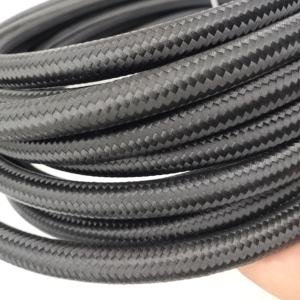 Corde de carburant tressée, ligne de carburant, en caoutchouc, Nylon noir, acier inoxydable, 40 pieds, tuyaux d'huile, gaz et de carburant, NBR 3/8 #6 # an6 6AN - Product Image 4