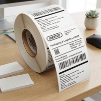 Rouleau d'étiquettes codes-barres industrielles étanches et résistantes à la chaleur 60*40mm – Autocollant adhésif durable pour le suivi des actifs et la logistique