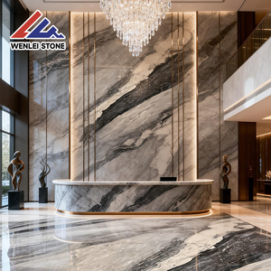 Losa de Mármol Blanco Panda de Lujo Wenlei Stone para Sala de Estar, Pared de <span class=keywords><strong>TV</strong></span>, Cocina y Comedor, Impermeable y Ecológica - Product Image 3