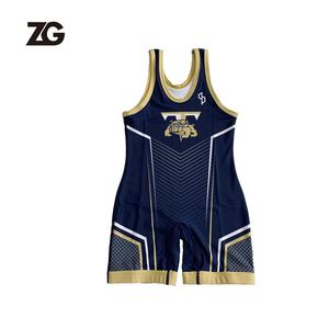 格安カスタム昇華プリントユースボーイガールズレスリングシングレットメンズ女性レスリングシングレットユニフォーム - Product Image 5